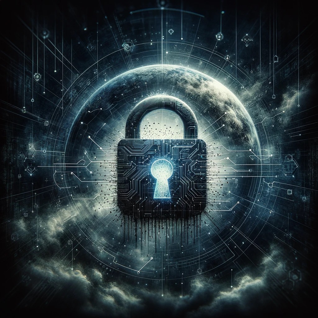 Cybesion, Digital artwork illustrating the concept of cybersecurity vulnerability